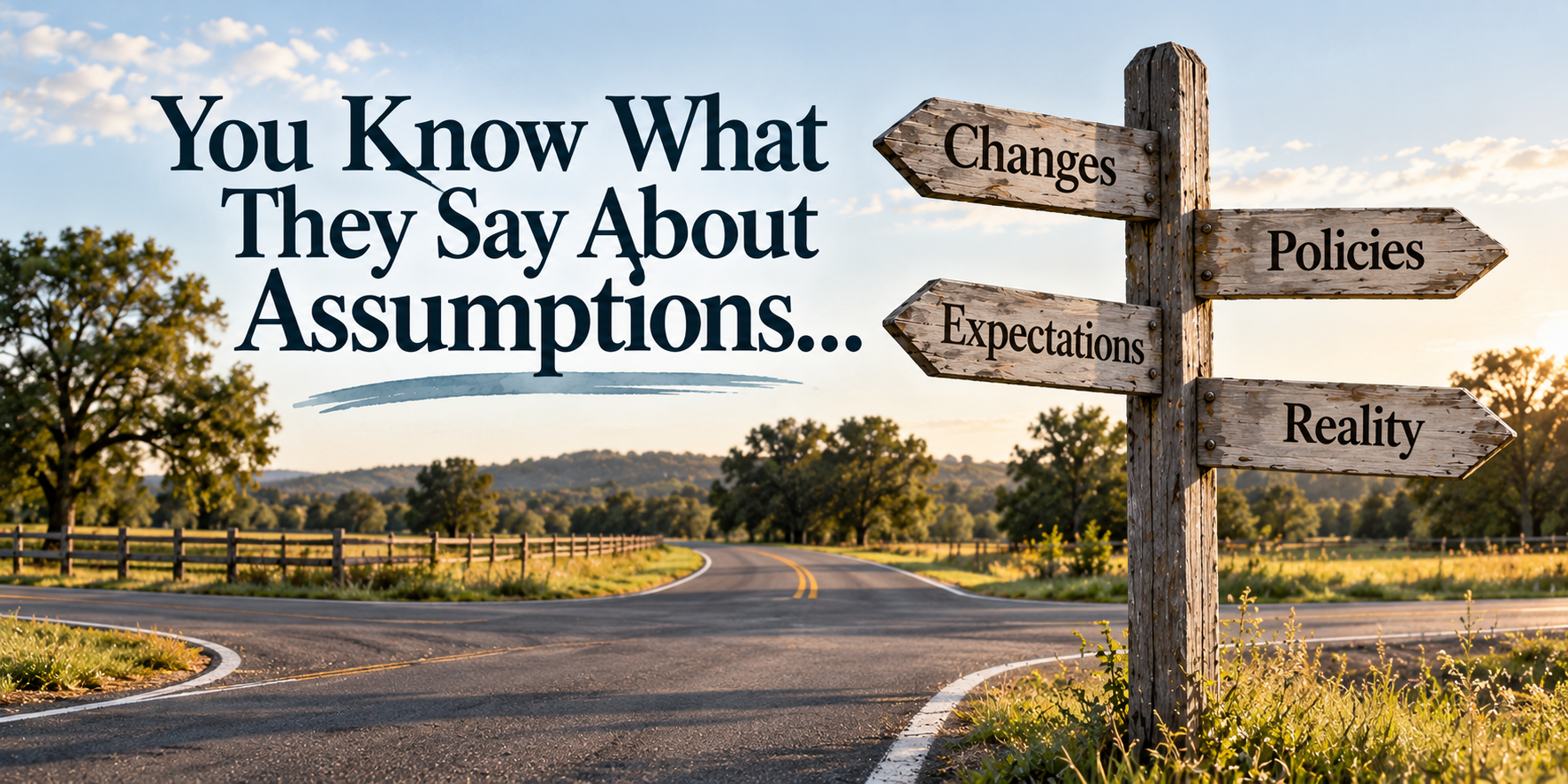 You Know What They Say About Assumptions...